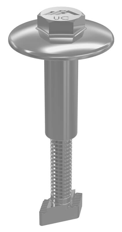 IronRidge UFO-CL-01-A1 UFO universal module mid clamp for XR Rails, clear finish, side view