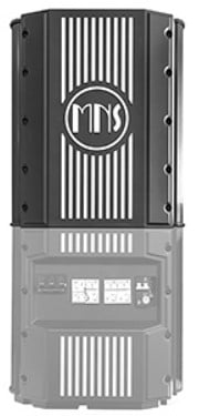 MidNite Solar Rosie 7048 Inverter/Charger shown with optional e-panel