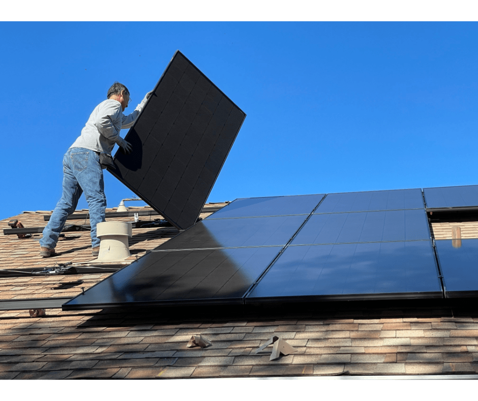 Installing a rooftop solar panel