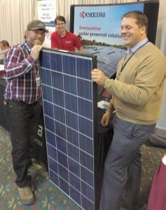 Kyocera Solar's Dawson and Brian with an installer.