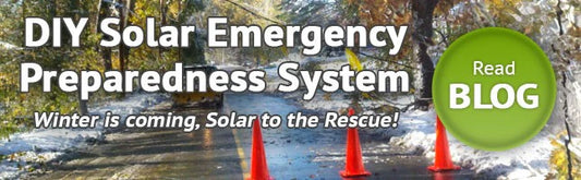 A Small, Inexpensive DIY Solar Powered Emergency Backup System