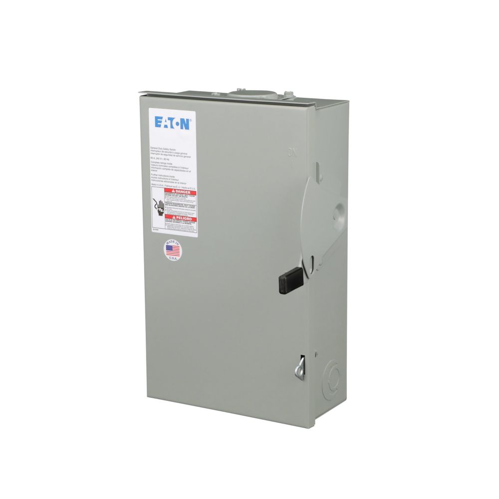 Eaton DG222URB Non-Fusible 60 amp 240Vac Outdoor Disconnect Safety Switch - Eaton