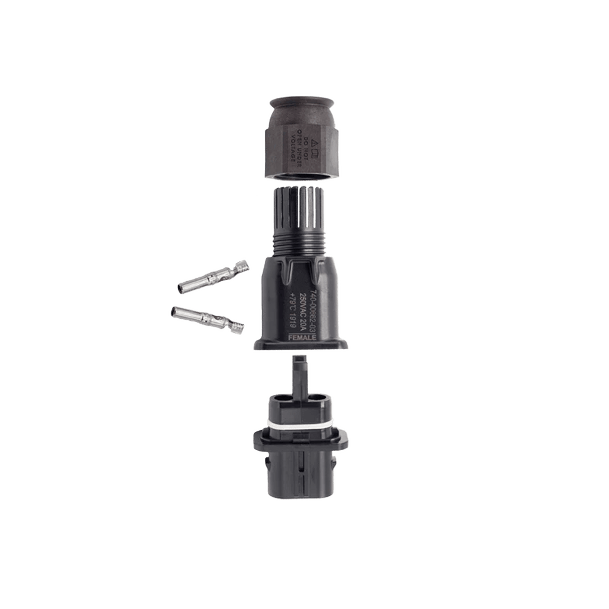 Enphase IQ Field-Wireable Connector, Female, Pack of 10 – Q-CONN-10F