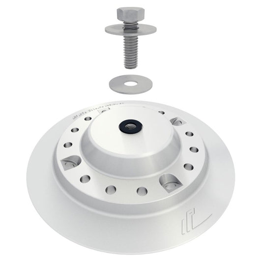 IronRidge Flat Roof Attachment, Mill – FRA-BASE-01-M1