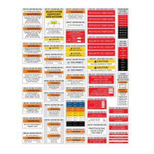 PV Labels 05-523 VALUE PACK 88 pcs (2023 NEC) - AltE Store