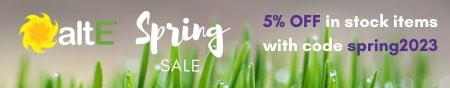 5% off in-stock items at the altE's  Spring Sale