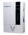 The front of a KiloVault HAB 7.5kW lithium battery