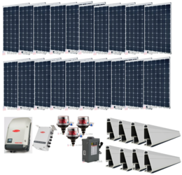 Grid-Tie 6.5kW Solar Power System with Fronius Inverter