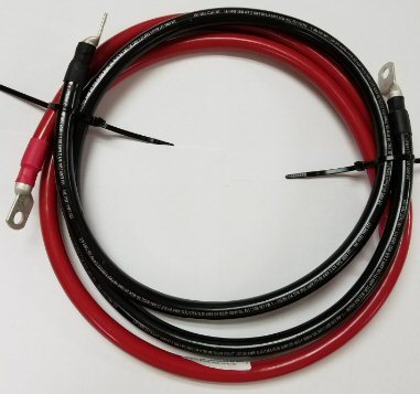 Battery to Inverter Cables, 3/0 AWG 10Ft (120), Red/Black Pair altE