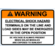 NEC 2017 Compliant Label: Warning - Electrical Shock Hazard - DC Voltage