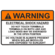 NEC 2014 Compliant Label: Warning - Electrical Shock Hazard, DC Voltage Present