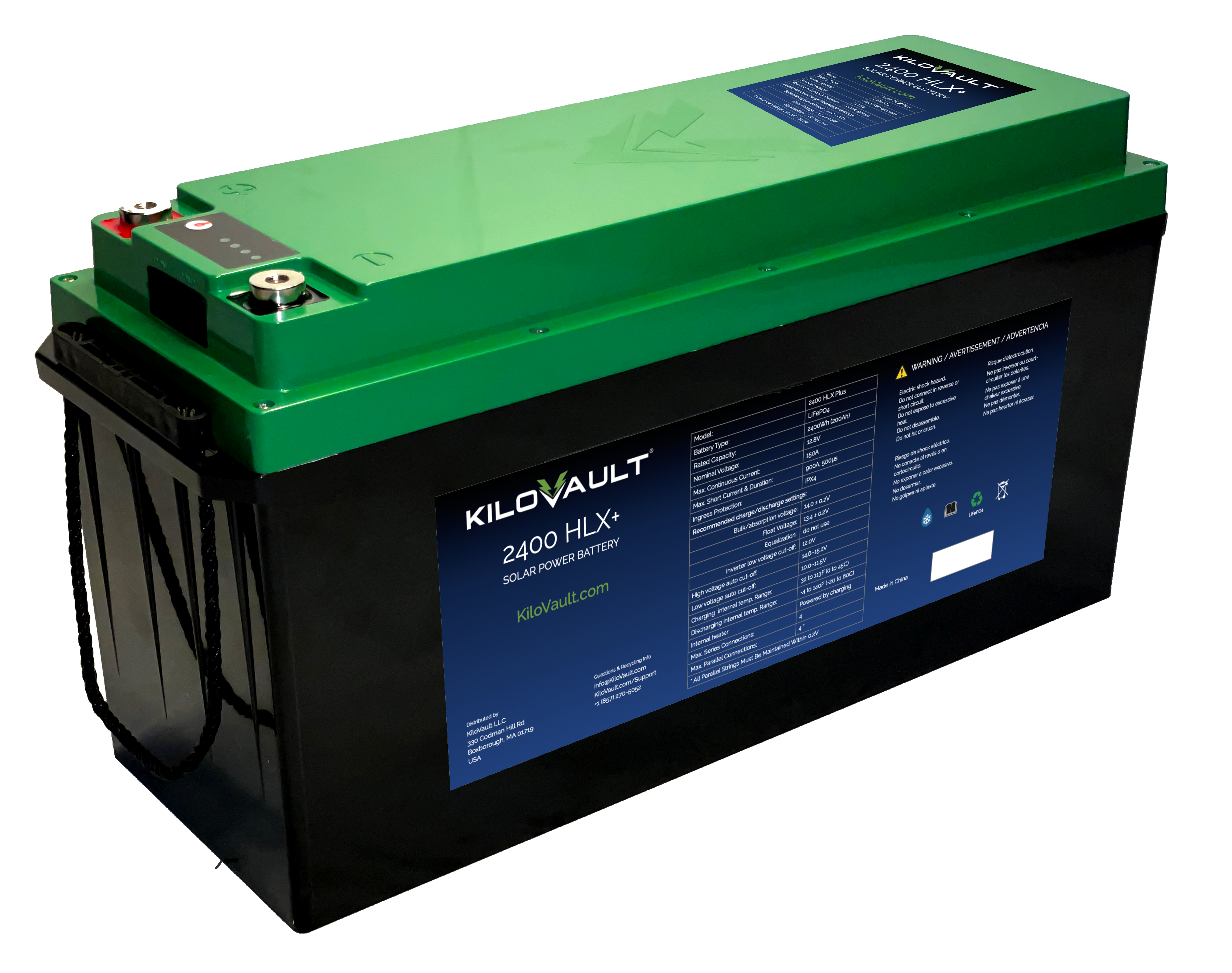 KiloVault HLX+ Deep-Cycle Lithium Solar Batteries (LiFePO4)