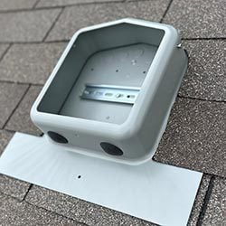 SolaDeck 0799-2G Flashed PV Roof Mount Enclosure, Gray