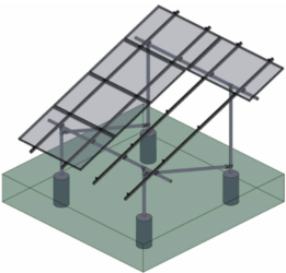 Tamarack Solar 3 Module 1st Column Ground Mount Kit
