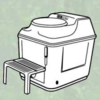 Sun-Mar Excel Non-Electric White Compost Toilet