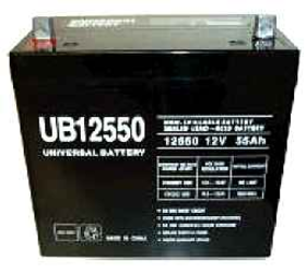 Universal Ub12550 12V, 55Ah (20Hr) Sealed Agm Batt